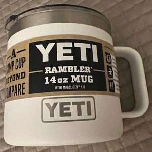 14 oz Yeti Mug! Brand new in white. Never used!